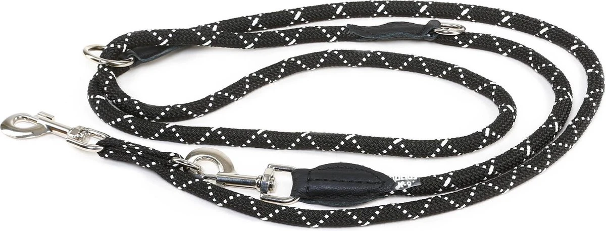 Julius K9 - Verstelbare Reflecterende Hondenriem - Lengte Verstelbaar Van 130-220cm - Ronde Vorm 1.2cm Dik 1 Julius K9 - Verstelbare Reflecterende Hondenriem - Lengte Verstelbaar Van 130-220cm - Ronde Vorm 1.2cm Dik