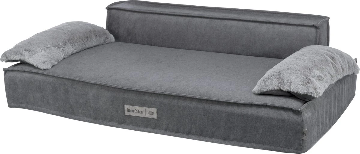 Trixie Hondenmand Sofa Liano Rechthoek Grijs - 100X60 CM 2 Trixie Hondenmand Sofa Liano Rechthoek Grijs - 100X60 CM - Afbeelding 2