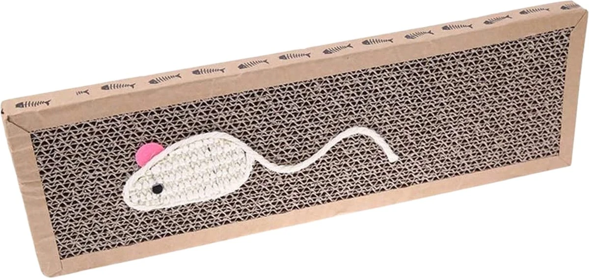 Krabmat Voor Katten - Krabplank- Incl. Kattenkruid - Karton - 38x12,5x1,8 Cm 7 Krabmat Voor Katten - Krabplank- Incl. Kattenkruid - Karton - 38x12,5x1,8 Cm - Afbeelding 7