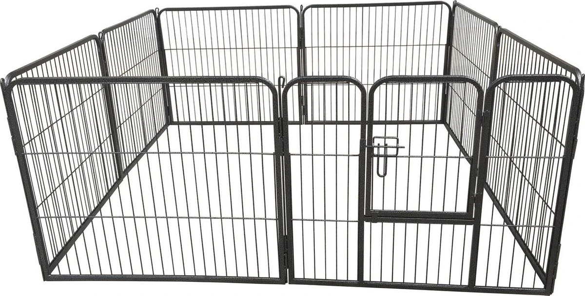 Adori 8-Hoekige Puppyren - Hondenbench - 76x81 Cm Grijs 2 Adori 8-Hoekige Puppyren - Hondenbench - 76x81 Cm Grijs - Afbeelding 2