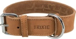 Trixie Rustic Vetleren Halsband "Heartbeat" - Maat M