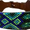 Hondenhalsband - Blauw/groen - XL ( Nekomvang 53 - 63 Cm )
