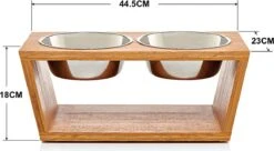 Verhoogde Voerbak Hond Met Standaard - RVS - Bamboe - Waterbak - Etensbak - Inhoud 1100ml & 900ml - Ergonomisch - Hout 8 Verhoogde Voerbak Hond Met Standaard - RVS - Bamboe - Waterbak - Etensbak - Inhoud 1100ml & 900ml - Ergonomisch - Hout -Dieren Product Winkel 1200x661 3