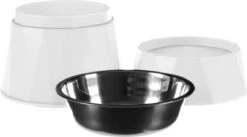 CuraCanin - Voerbak Kat - Drinkbak Hond Met Standaard - Verhoogde Drinkbak Kat - Waterbak - Wit -Dieren Product Winkel 1200x665 3