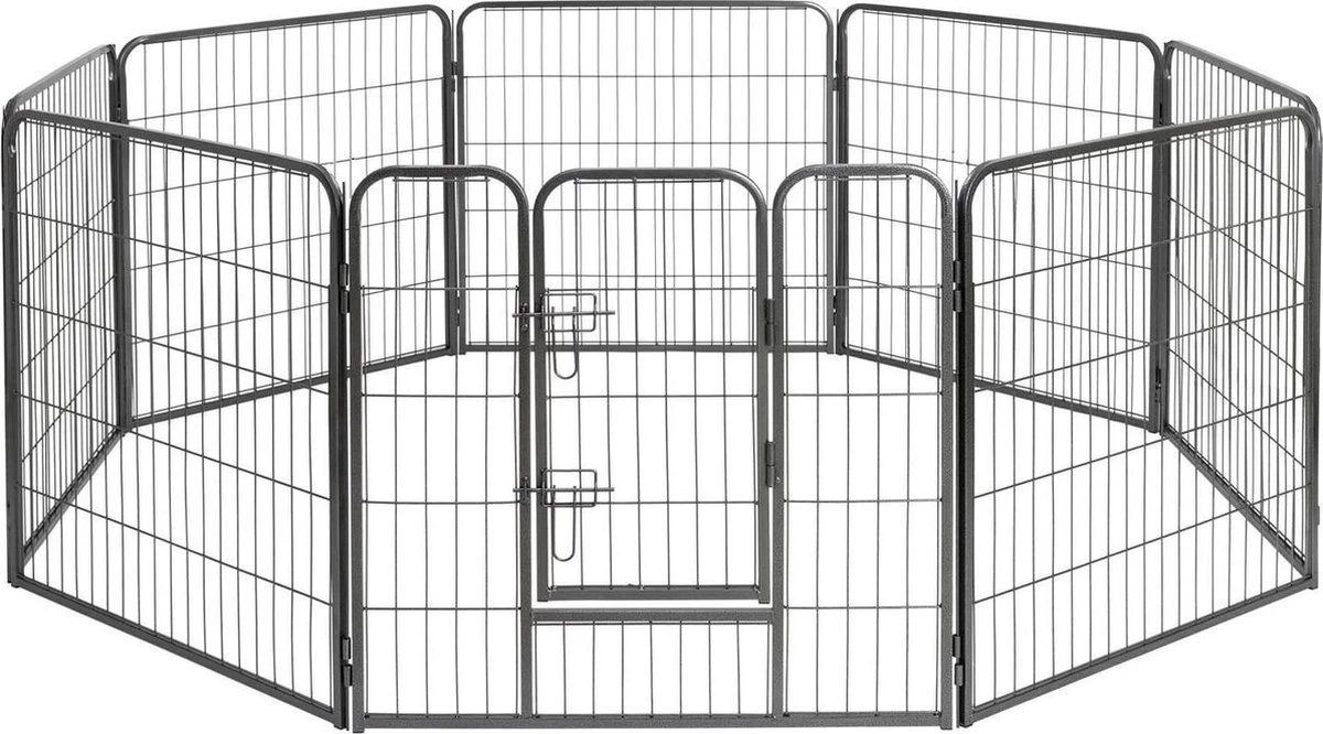 Merkloos Premium Puppyren - 80 Cm Hoog - 640 Cm Omtrek - Hondenren - Hondenhok - Grijs Hamerslag 1 Merkloos Premium Puppyren - 80 Cm Hoog - 640 Cm Omtrek - Hondenren - Hondenhok - Grijs Hamerslag