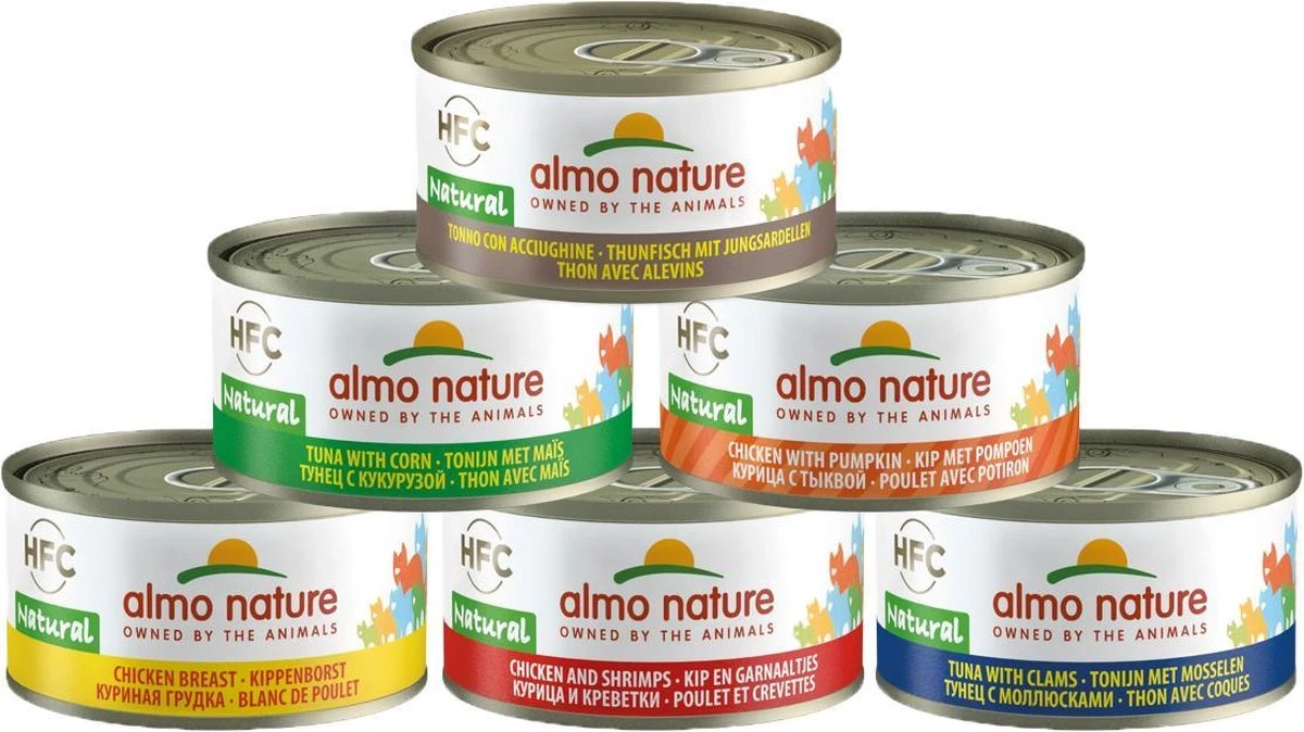 Almo Nature Natvoer Voor Katten - HFC Natural - 24 X 70g - Kip En Tonijn - 24 X 70 Gram 16 Almo Nature Natvoer Voor Katten - HFC Natural - 24 X 70g - Kip En Tonijn - 24 X 70 Gram - Afbeelding 16