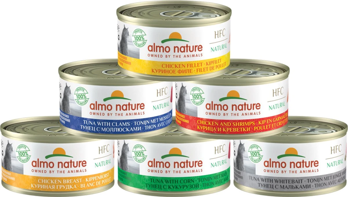 Almo Nature Natvoer Voor Katten - HFC Natural - 24 X 70g - Kip En Tonijn - 24 X 70 Gram 11 Almo Nature Natvoer Voor Katten - HFC Natural - 24 X 70g - Kip En Tonijn - 24 X 70 Gram - Afbeelding 11