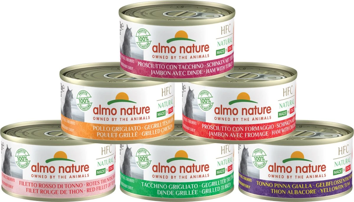 Almo Nature Natvoer Voor Katten - HFC Natural - 24 X 70g - Kip En Tonijn - 24 X 70 Gram 2 Almo Nature Natvoer Voor Katten - HFC Natural - 24 X 70g - Kip En Tonijn - 24 X 70 Gram - Afbeelding 2