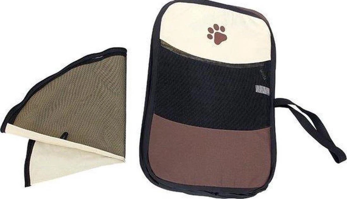 Opvouwbare Puppyren Bruin 90x90x60cm - Puppytent - Dogs&Co 2 Opvouwbare Puppyren Bruin 90x90x60cm - Puppytent - Dogs&Co - Afbeelding 2