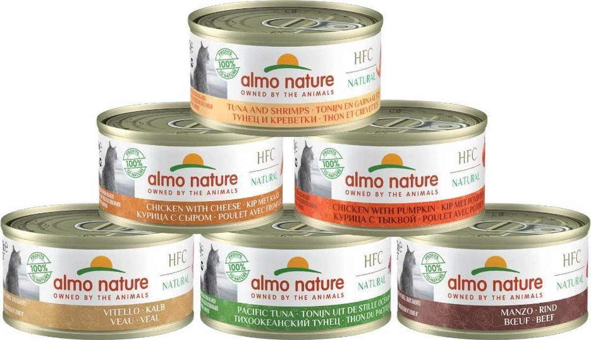 Almo Nature Natvoer Voor Katten - HFC Natural - 24 X 70g - Kip En Tonijn - 24 X 70 Gram 12 Almo Nature Natvoer Voor Katten - HFC Natural - 24 X 70g - Kip En Tonijn - 24 X 70 Gram - Afbeelding 12