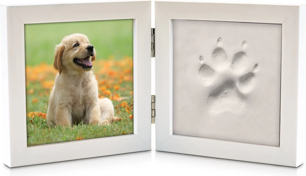 Fotolijst Met Kleiafdruk - Pootafdruk Hond Of Kat - Pootafdruk Huisdier Maken 2 Fotolijst Met Kleiafdruk - Pootafdruk Hond Of Kat - Pootafdruk Huisdier Maken - Afbeelding 2