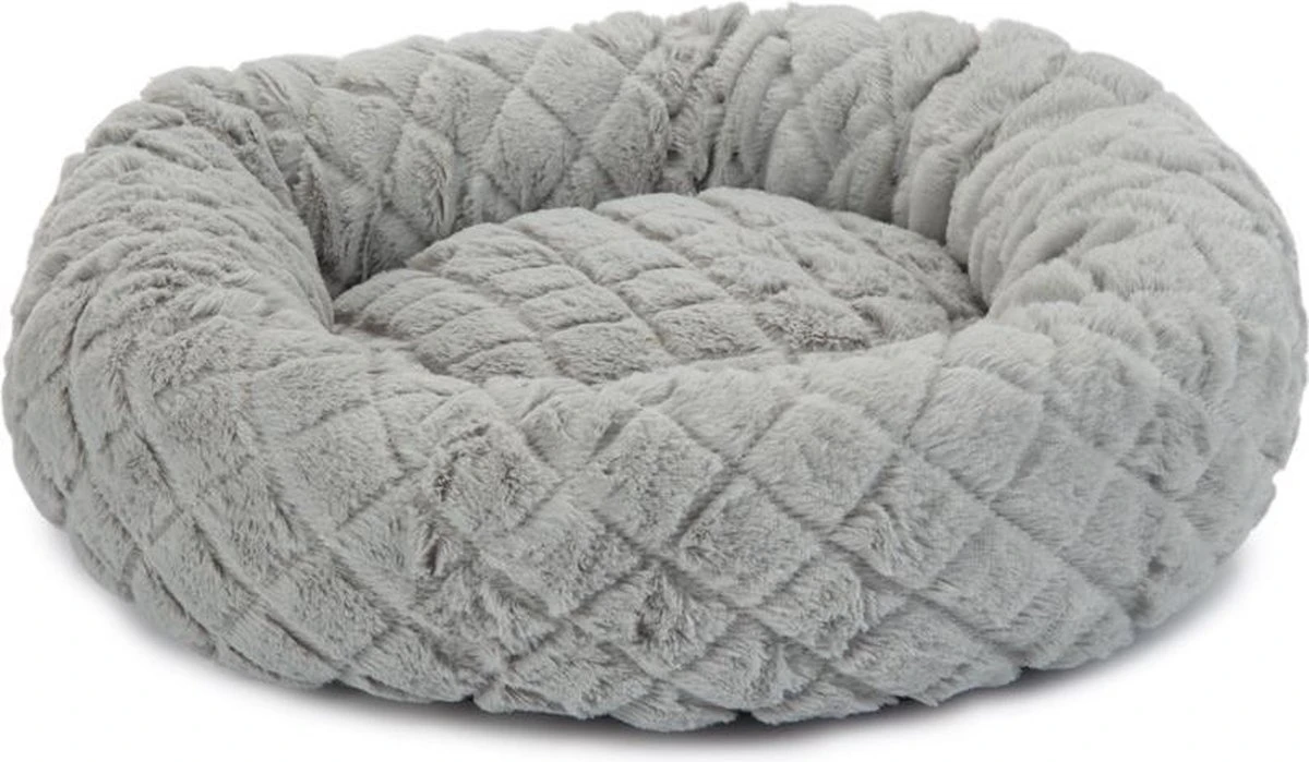 Beeztees Levisa - Kattenmand - Pluche - Grijs - 43x43x13 Cm 1 Beeztees Levisa - Kattenmand - Pluche - Grijs - 43x43x13 Cm