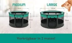 Meisterpets Opvouwbare Puppyren Rond - Extra Stevig - (Ø X H) 75 X 43 Cm - Incl. Gratis Drinkbak! 11 Meisterpets Opvouwbare Puppyren Rond - Extra Stevig - (Ø X H) 75 X 43 Cm - Incl. Gratis Drinkbak! -Dieren Product Winkel 1200x708 5