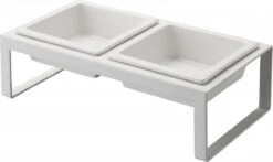 Yamazaki Tower Dierenvoerbakjes - Wit -Dieren Product Winkel 1200x716