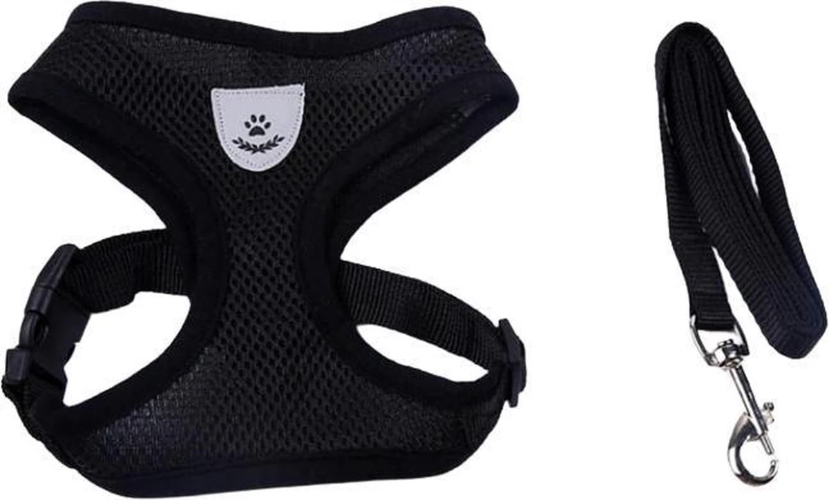 Luxyana® Honden Tuigje - XS - 25-28cm - Geschikt Voor Puppy En Als Kattentuigje - Easy Step-in Hondenharnas - Inclusief Bijpassend Riempje - Zwart 13 Luxyana® Honden Tuigje - XS - 25-28cm - Geschikt Voor Puppy En Als Kattentuigje - Easy Step-in Hondenharnas - Inclusief Bijpassend Riempje - Zwart - Afbeelding 13