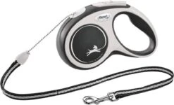 Flexi Rollijn New Comfort Tape M 5 M - Hondenriem - Zwart&Lichtgrijs -Dieren Product Winkel 1200x730