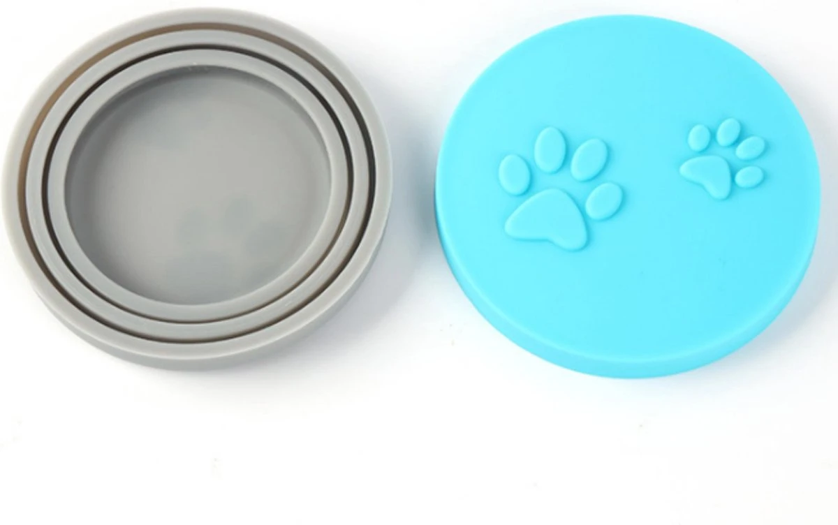 Merkloos Siliconen Deksel - Voor Dierenvoer - Blikvoer - Hondenvoer - Kattenvoer - Vershoudbakjes - Verschillende Maten - Grijs 2 Merkloos Siliconen Deksel - Voor Dierenvoer - Blikvoer - Hondenvoer - Kattenvoer - Vershoudbakjes - Verschillende Maten - Grijs - Afbeelding 2