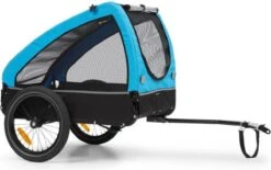 Klarfit Husky Hondenfietskar 250 Liter - 75 X 87,5 X 146 Cm (BxHxD) - Past Bij Alle Fietsen Met 26-28" - Belastbaarheid Van 45 Kg