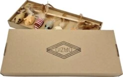 GIZMO Luxe Kattenspeeltjes Set - 7 Speeltjes - Interactieve Kattenhengel, Kattenspeelgoed & Speelmuisjes - Kitten Speeltjes -Dieren Product Winkel 1200x753
