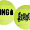 Kong Air Squacker Tennisbal - Hondenspeelgoed - Geel - M - Ø7,1 Cm