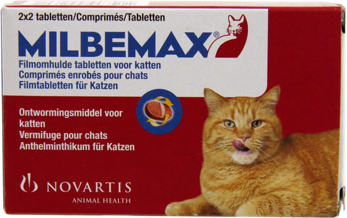 Milbemax Ontworming Tabletten Grote Kat 2 - 12 Kg 2 X 2 Tabletten 3 Milbemax Ontworming Tabletten Grote Kat 2 - 12 Kg 2 X 2 Tabletten - Afbeelding 3
