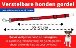 Autogordel Voor Honden - Rood - Voor Optimale Veiligheid Onderweg Voor Hond En Baasje - Schok Absorberend - Hondengordel - Voor Alle Honden - Bestand Tegen Grote Krachten - Geschikt Voor Bijna Alle Auto's -Dieren Product Winkel 1200x759 4
