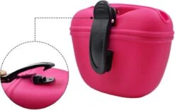 Merkloos 3 Stuks - Siliconen Magnetische Honden Beloningstasje - Dieren Traktatie Pouch - Voor Huisdier Training - Opbergtas - Zelfsluitend - Trainingzakje - Vaatwasser Veilig - Met Riem Clip - Blauw / Groen / Roze -Dieren Product Winkel 1200x759 9