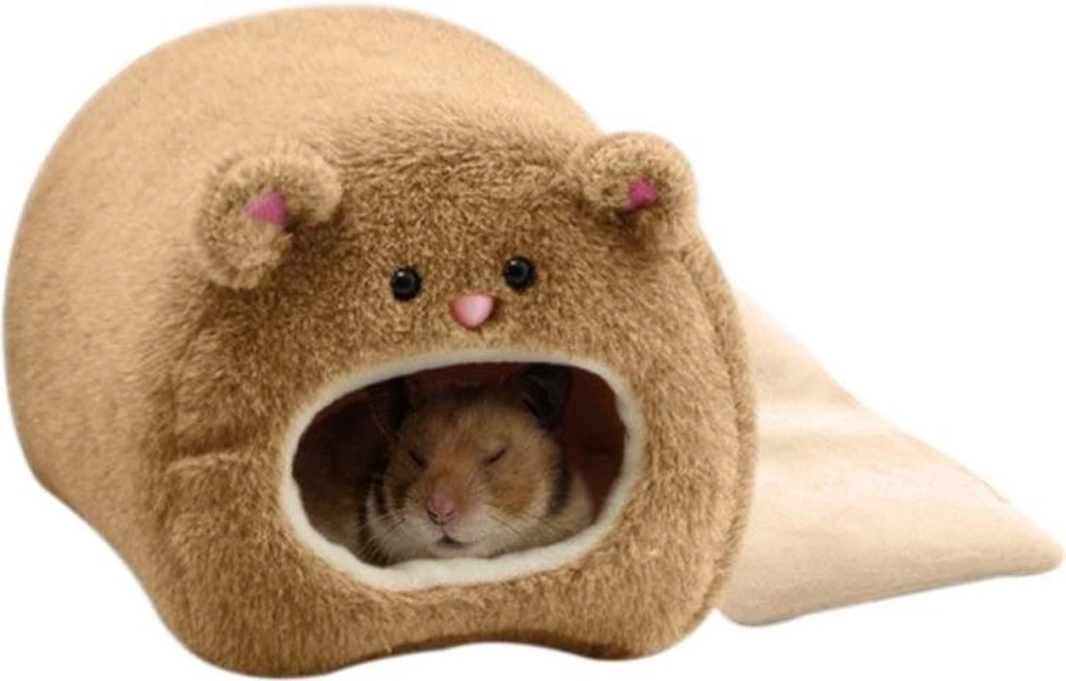 WiseGoods - Premium Hamster Huisje - Knaagdier Huisje - Hamster Bed - Hiden - Dierenaccessoire - Bruin - 11x8 Cm 1 WiseGoods - Premium Hamster Huisje - Knaagdier Huisje - Hamster Bed - Hiden - Dierenaccessoire - Bruin - 11x8 Cm