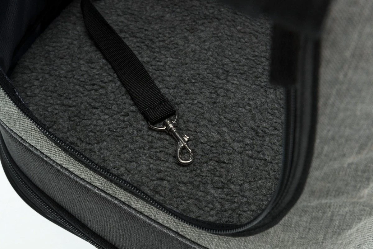 Trixie Hondentas Timon Zwart / Grijs - 34X30X44 CM 4 Trixie Hondentas Timon Zwart / Grijs - 34X30X44 CM - Afbeelding 4