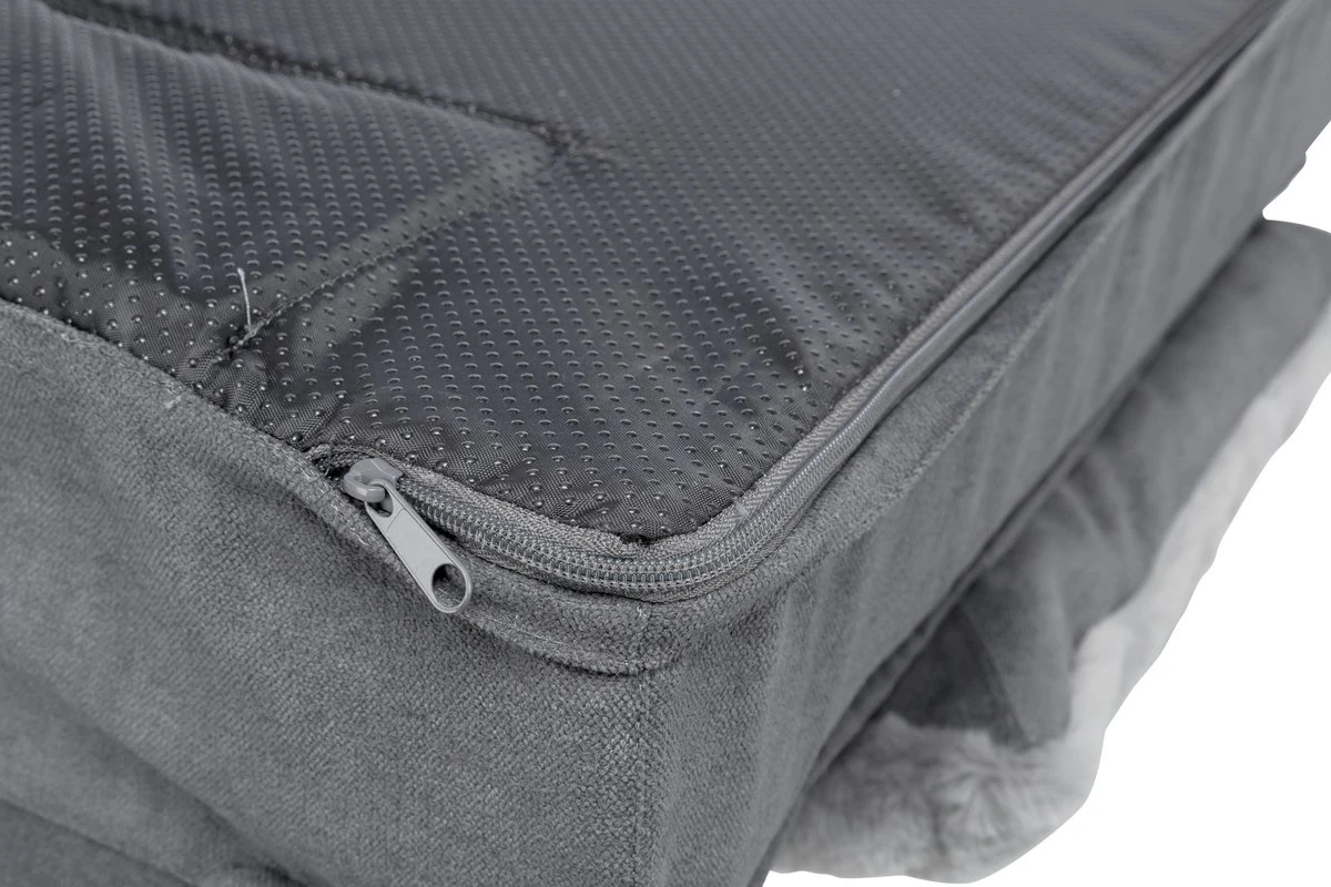 Trixie Hondenmand Sofa Liano Rechthoek Grijs - 100X60 CM 4 Trixie Hondenmand Sofa Liano Rechthoek Grijs - 100X60 CM - Afbeelding 4