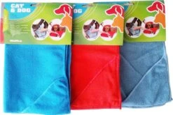 Dierenhanddoek Microvezel - Honden En Katten - Incl. Handvatten - 40x60 Cm - Blauw -Dieren Product Winkel 1200x800 72
