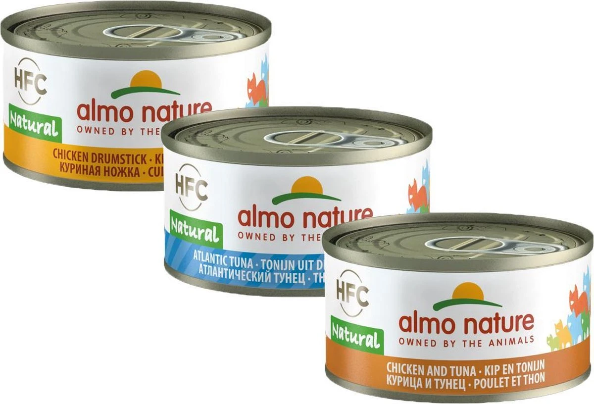Almo Nature Natvoer Voor Katten - HFC Natural - 24 X 70g - Kip En Tonijn - 24 X 70 Gram 3 Almo Nature Natvoer Voor Katten - HFC Natural - 24 X 70g - Kip En Tonijn - 24 X 70 Gram - Afbeelding 3