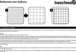 Beeztees - Kattennet - Voor Balkon - Transparant - 8x3 M -Dieren Product Winkel 1200x818