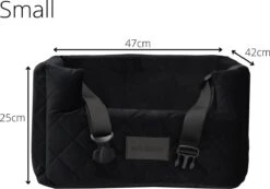 Velvet Black - Autostoel Voor Hond - 47x42cm - Wasbaar - Hondenmand Auto - Handgemaakt -Dieren Product Winkel 1200x842 8