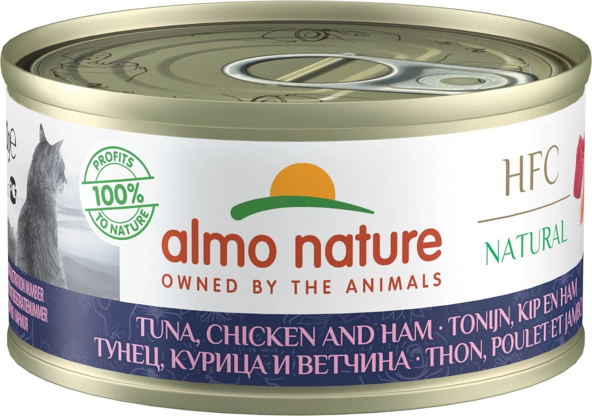 Almo Nature Natvoer Voor Katten - HFC Natural - 24 X 70g - Kip En Tonijn - 24 X 70 Gram 7 Almo Nature Natvoer Voor Katten - HFC Natural - 24 X 70g - Kip En Tonijn - 24 X 70 Gram - Afbeelding 7