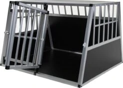 Topmast Autobench Ellipse - XL - 89 X 69 X 50 Cm - Zwart - Aluminium Reisbench Met Tussenschot - Dubbel - Autobench Voor Hond - Autobenches - Reisbench Hond -Dieren Product Winkel 1200x854 16