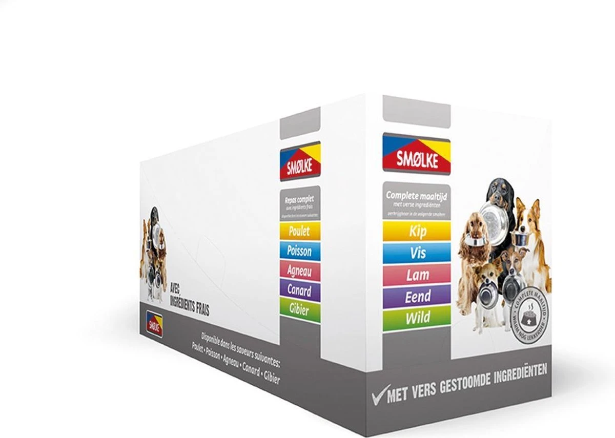 Smolke Hondenvoer Vers Gestoomd Multipack 10 X 395 Gr 1 Smolke Hondenvoer Vers Gestoomd Multipack 10 X 395 Gr