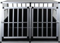 Topmast Autobench Ellipse - XL - 89 X 69 X 50 Cm - Zwart - Aluminium Reisbench Met Tussenschot - Dubbel - Autobench Voor Hond - Autobenches - Reisbench Hond -Dieren Product Winkel 1200x858 8