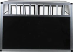 Topmast Autobench Ellipse - XL - 89 X 69 X 50 Cm - Zwart - Aluminium Reisbench Met Tussenschot - Dubbel - Autobench Voor Hond - Autobenches - Reisbench Hond -Dieren Product Winkel 1200x859 5