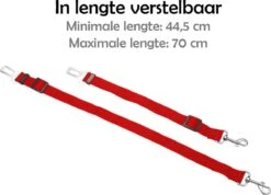 Honden Autogordel Verstelbaar Hondenriem Autogordel Universele Hondengordel - Rood -Dieren Product Winkel 1200x863 4