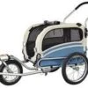 Topmast Hondenfietskar - Fietskar -Hondenaanhanger Medium Blauw + Joggerfunctie
