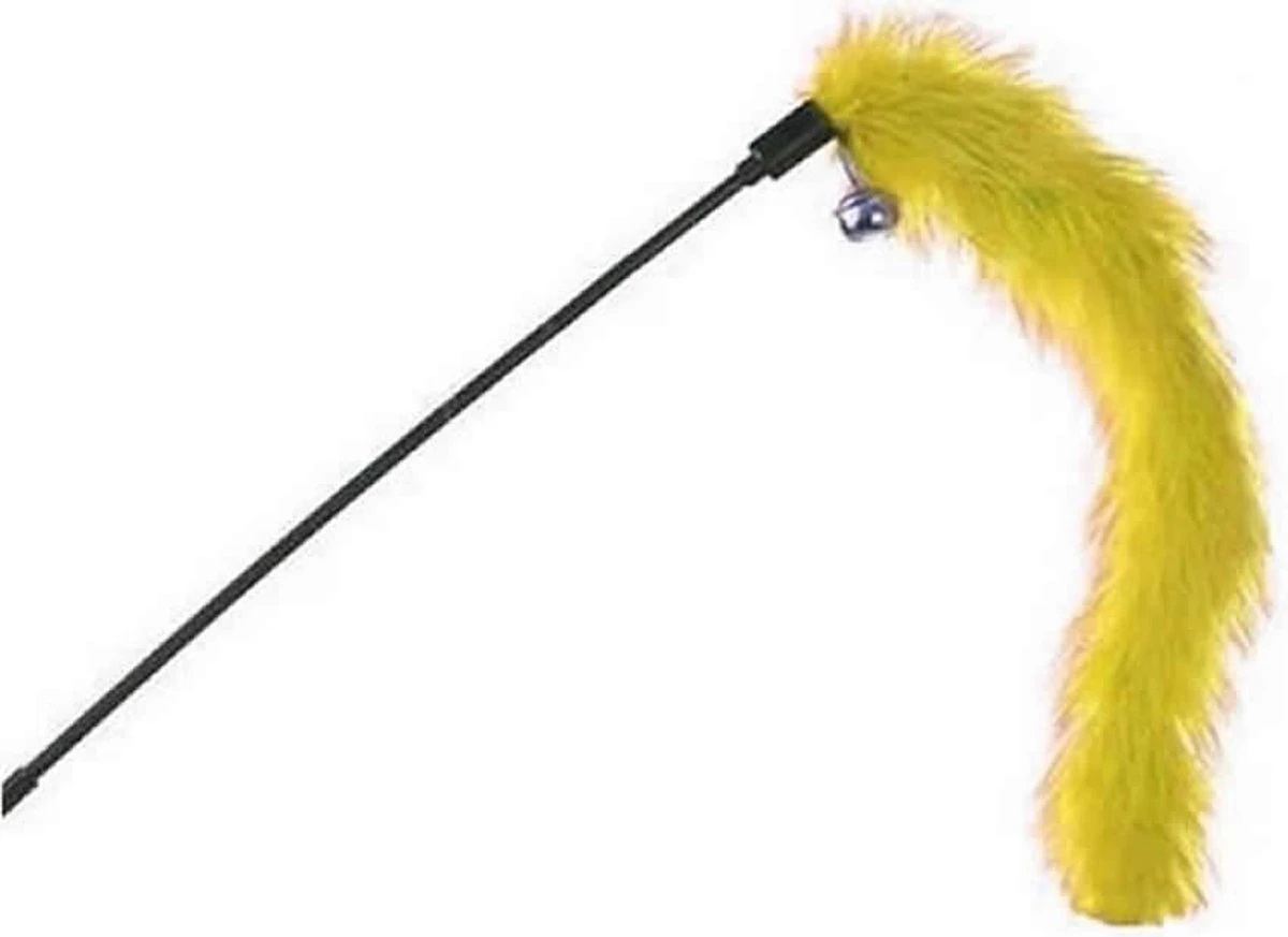 Merkloos Een Vrolijke Speelhengel In De Kleur Geel Met Belletje. 1 Merkloos Een Vrolijke Speelhengel In De Kleur Geel Met Belletje.