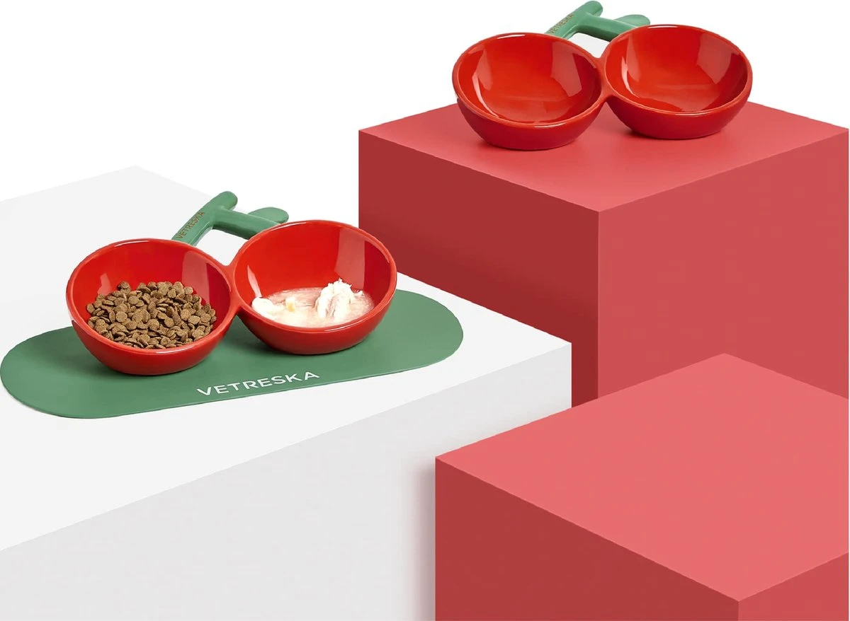 VETRESKA Kattenvoerbak Antislip Voerbakken Voor Voer En Water, Keramische Kantelbare Voerbakken Voor Katten Bescherm De Ruggengraat Van De Kat Anti-braken, Brede Voerbakken Voor Puppy's Ondiepe Kattenbak Voor Honden 1 VETRESKA Kattenvoerbak Antislip Voerbakken Voor Voer En Water, Keramische Kantelbare Voerbakken Voor Katten Bescherm De Ruggengraat Van De Kat Anti-braken, Brede Voerbakken Voor Puppy's Ondiepe Kattenbak Voor Honden