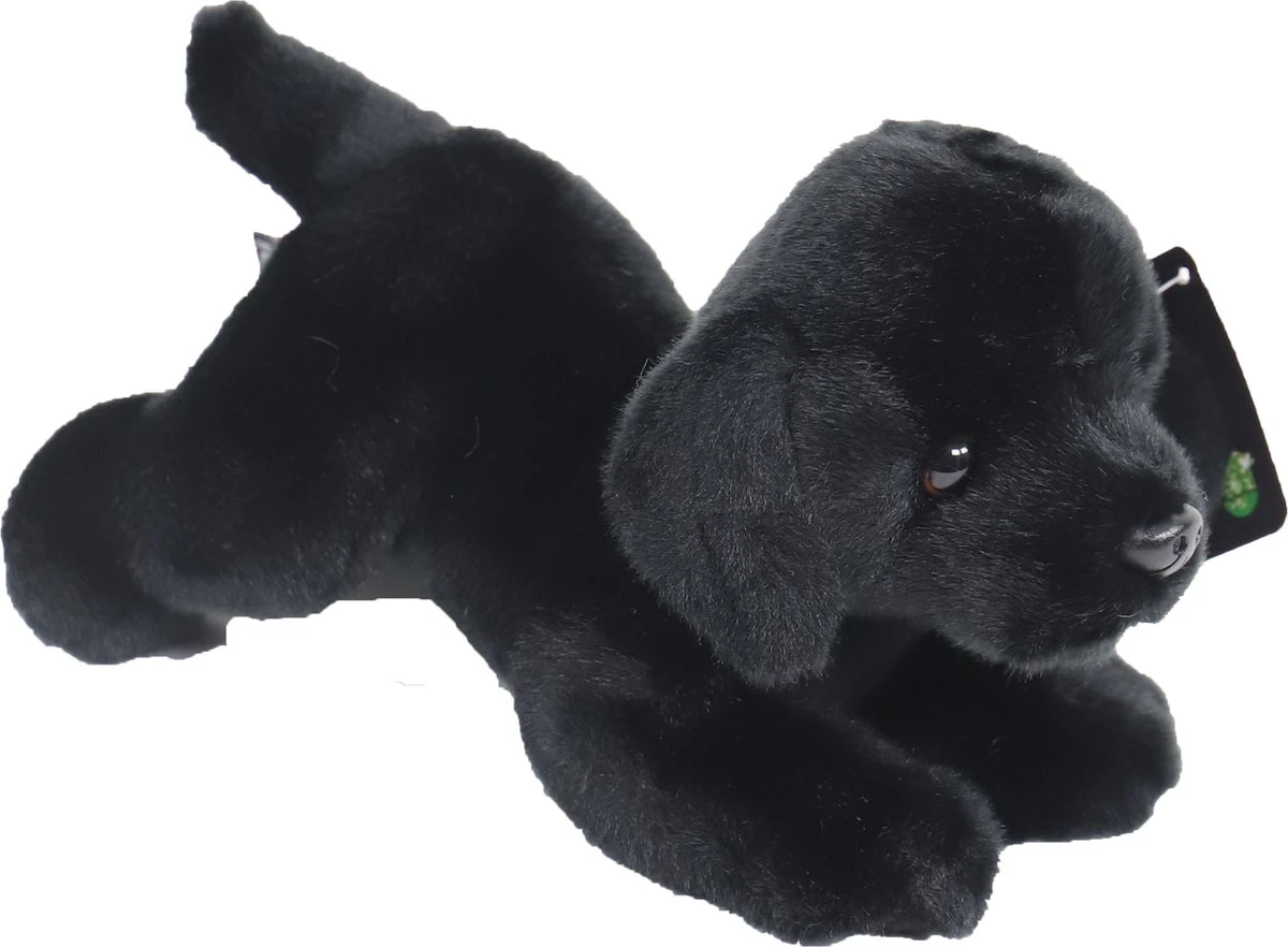 Boony - Natural Decoration - Labrador Pluche Liggend - Zwart - 20 Cm 1 Boony - Natural Decoration - Labrador Pluche Liggend - Zwart - 20 Cm