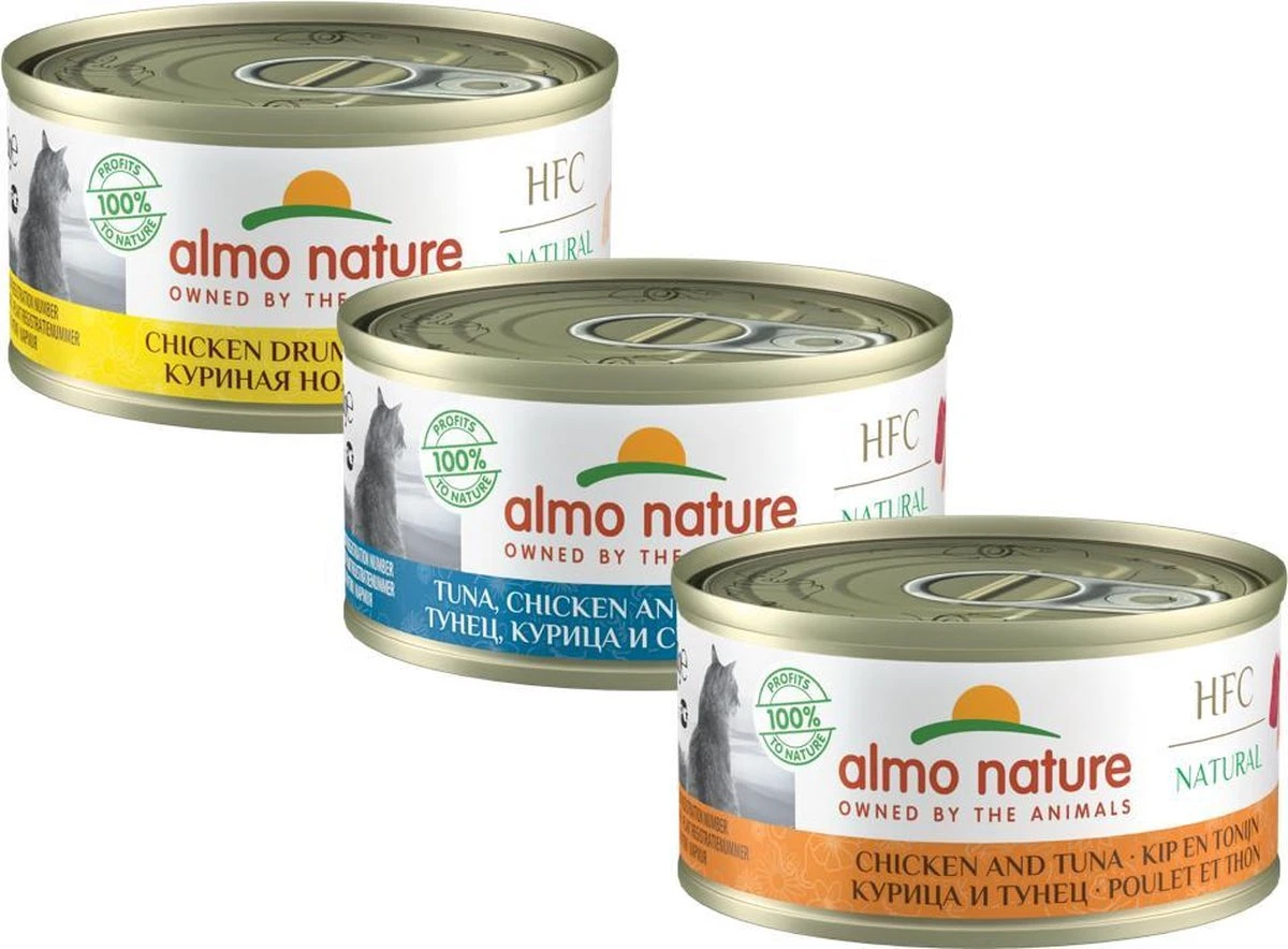 Almo Nature Natvoer Voor Katten - HFC Natural - 24 X 70g - Kip En Tonijn - 24 X 70 Gram 13 Almo Nature Natvoer Voor Katten - HFC Natural - 24 X 70g - Kip En Tonijn - 24 X 70 Gram - Afbeelding 13