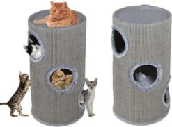 Topmast Krabpaal - Krabton - Kattenton - Buenos Grijs - 36 X36 X 70 Cm