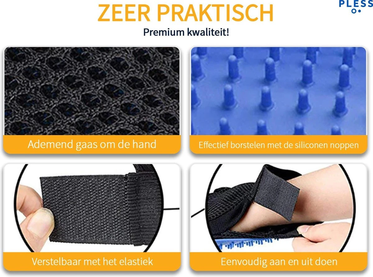 Hondengordel Met Hondenborstel - Vacht Verzorging Massage Borstel - Honden Katten Huisdieren - Verzorgingsborstel Handschoen - Gordel Riem Autogordel Seat Belt - Voordeelpack 2 Hondengordel Met Hondenborstel - Vacht Verzorging Massage Borstel - Honden Katten Huisdieren - Verzorgingsborstel Handschoen - Gordel Riem Autogordel Seat Belt - Voordeelpack - Afbeelding 2