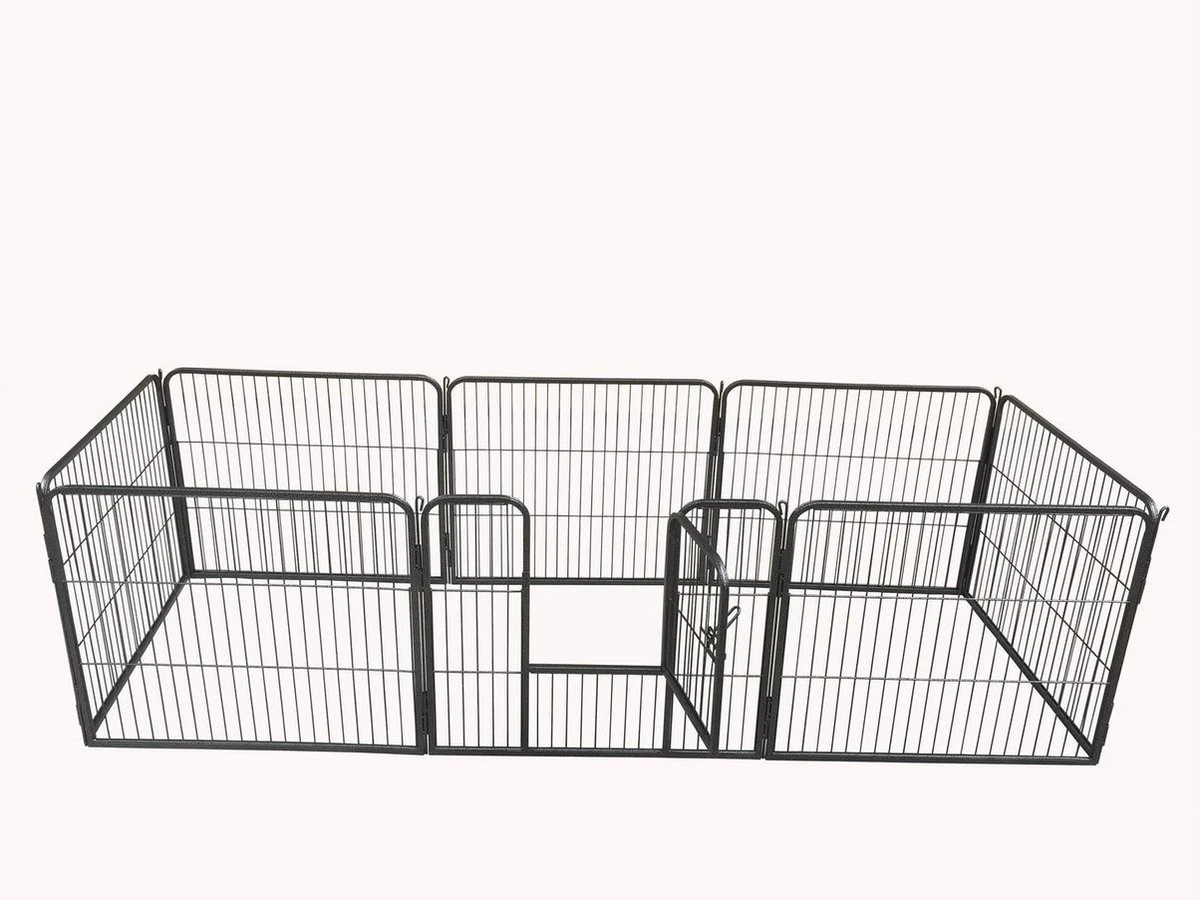 Adori 8-Hoekige Puppyren - Hondenbench - 76x81 Cm Grijs 1 Adori 8-Hoekige Puppyren - Hondenbench - 76x81 Cm Grijs