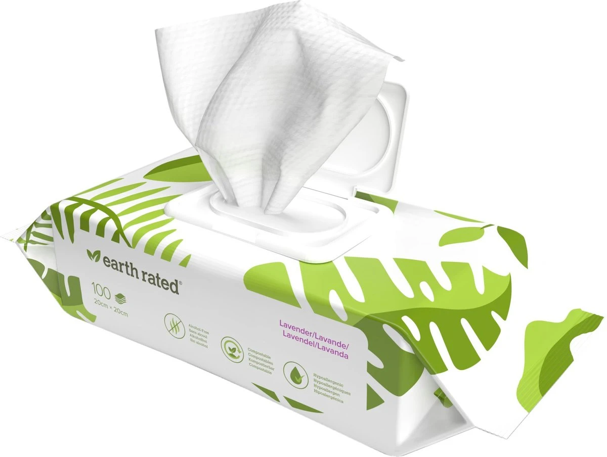 Earth Rated Dog Wipes Schoonmaakdoekjes Lavendel 100 Doekjes 5 Earth Rated Dog Wipes Schoonmaakdoekjes Lavendel 100 Doekjes - Afbeelding 5
