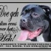 Merkloos Cane Corso 122 Waakbord Doe Gek - 15 X 20 Cm